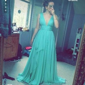 GORGEOUS Jovani aqua prom gown!